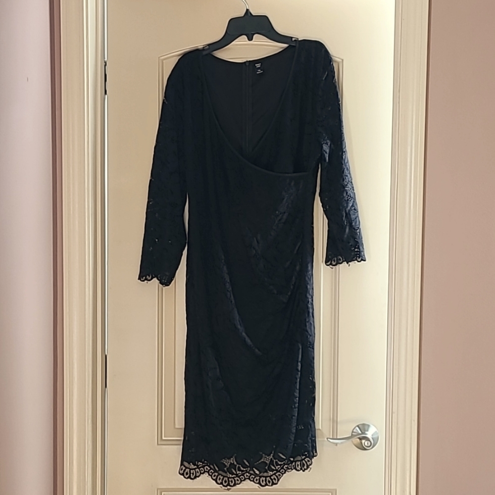 SHEIN WO0MAN'S BLACK LACE DRESS SIZE 1XL